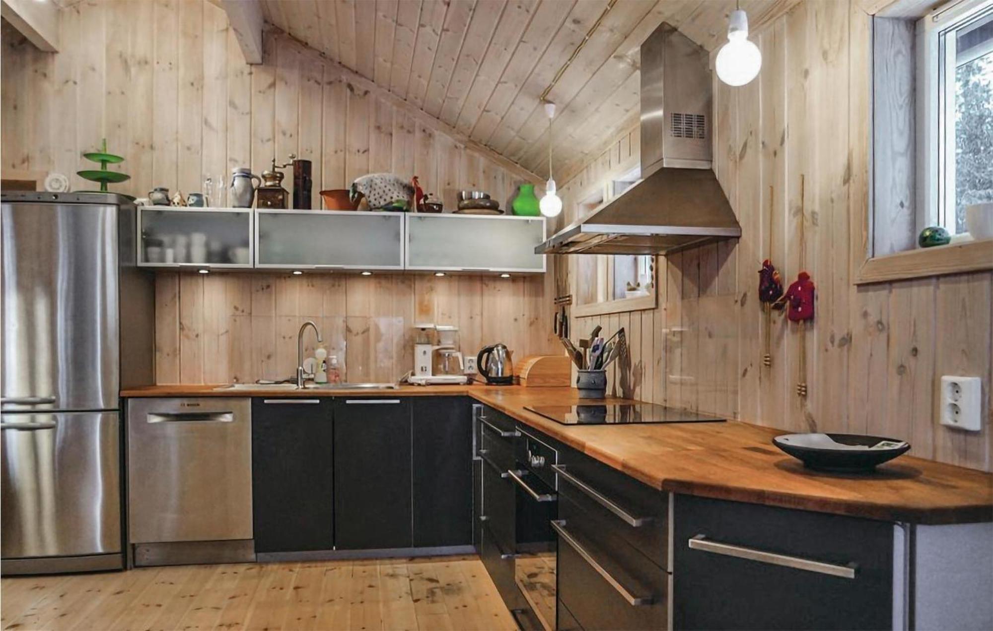 Amazing Home In Sjusjoen With Kitchen Bagian luar foto